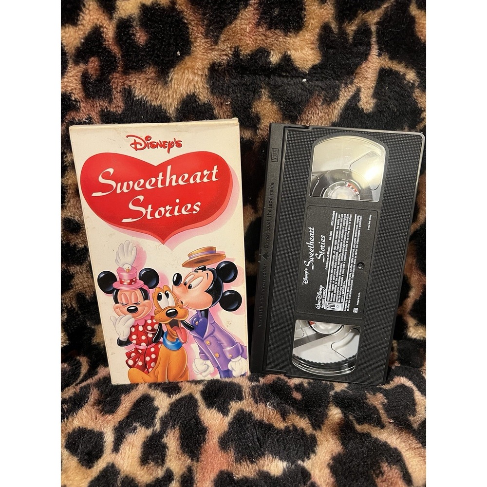 Disneys Sweetheart Stories VHS Tape 1996 Mickey Mouse Pluto Cartoons Movie